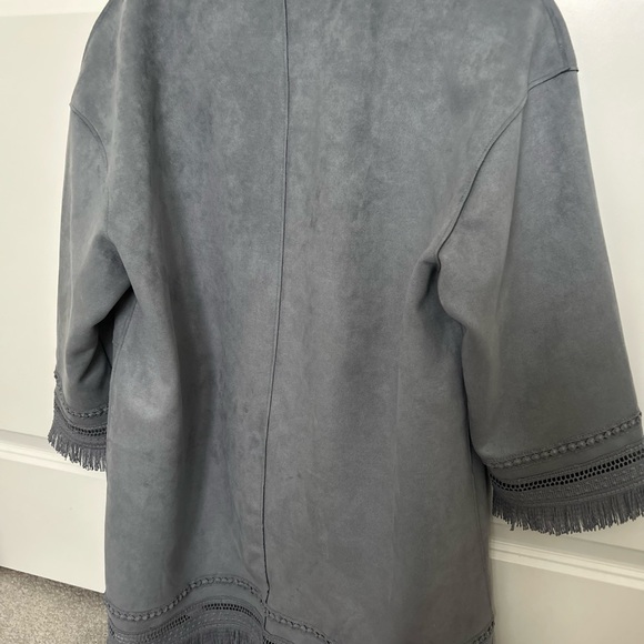 Zara Suede Blazer Small NWT - Picture 3 of 5